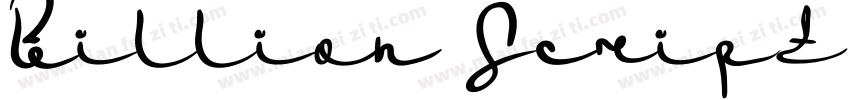 Billion Script Regular字体转换
